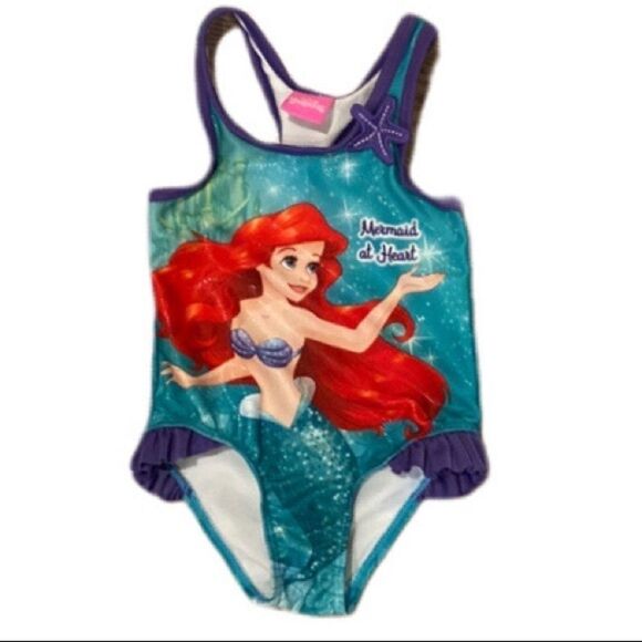 Disney brand Little Mermaid one piece swimsuit - Picture 1 of 14